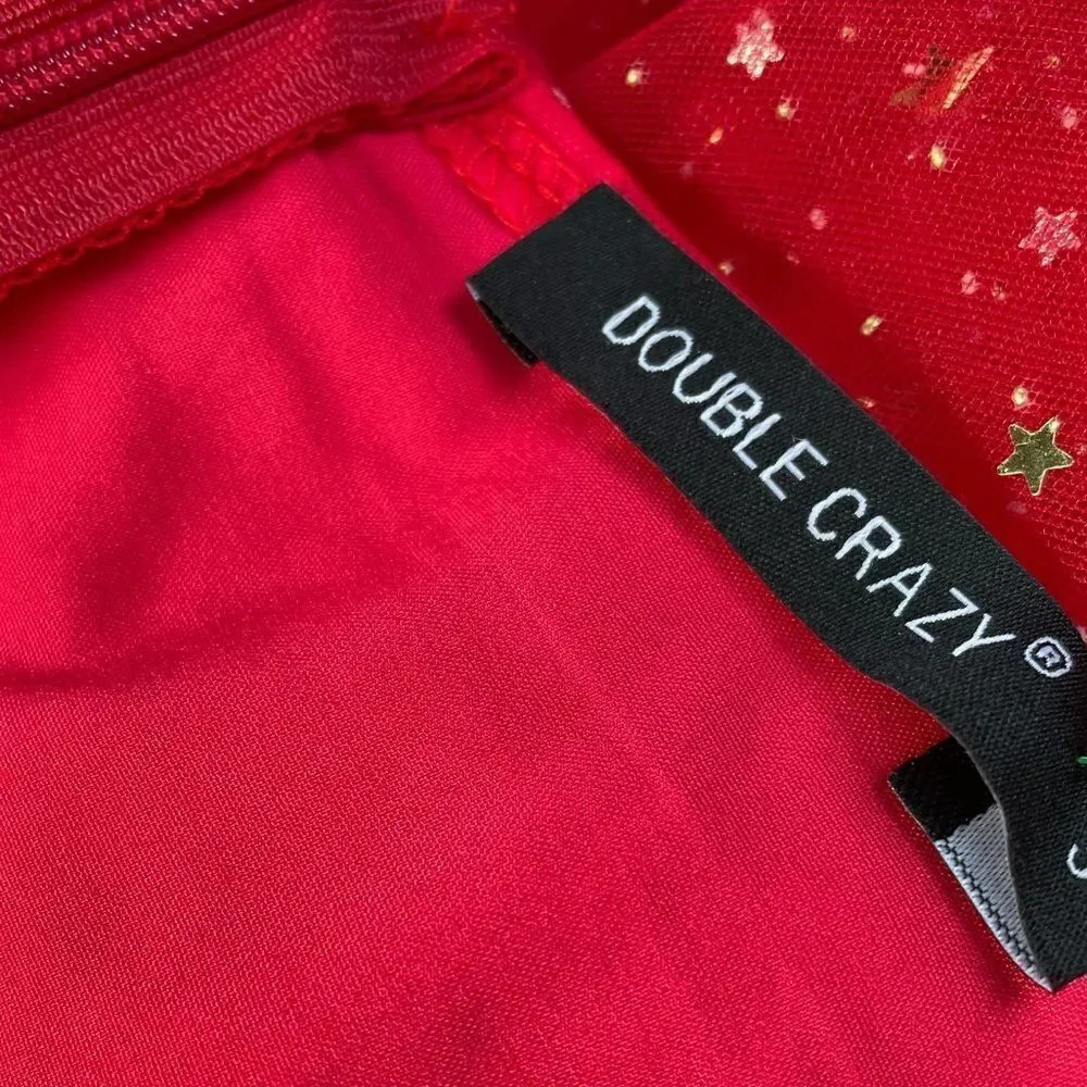 Double Crazy Star Mesh Fit & Flare Dress - Picture 8 of 15